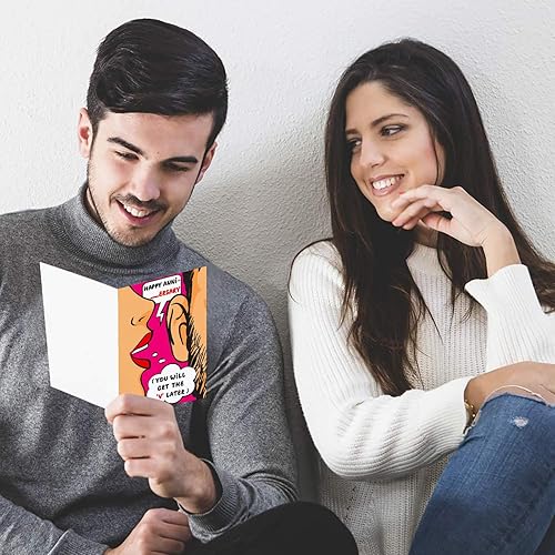 Miniatura 2 de PETCEE Divertida tarjeta de aniversario para marido, novio, tarjetas de aniversario de 4 x 6 pulgadas para hombres, él, prometido, tarjeta de