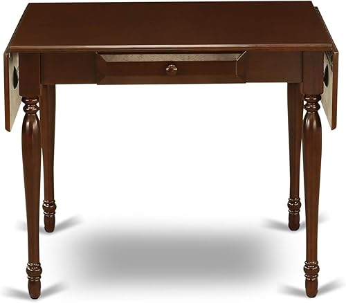 Miniatura 42 de East West Furniture MZT-BCH-T Monza Mid-Century - Mesa de comedor rectangular con gotas y patas elegantes, 36 x 54 pulgadas, negro y cereza Negro y