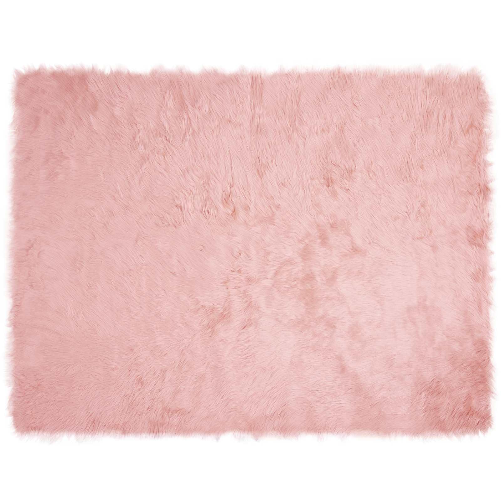 Tapis moelleux et chaud rose grand format pour grand salon moderne