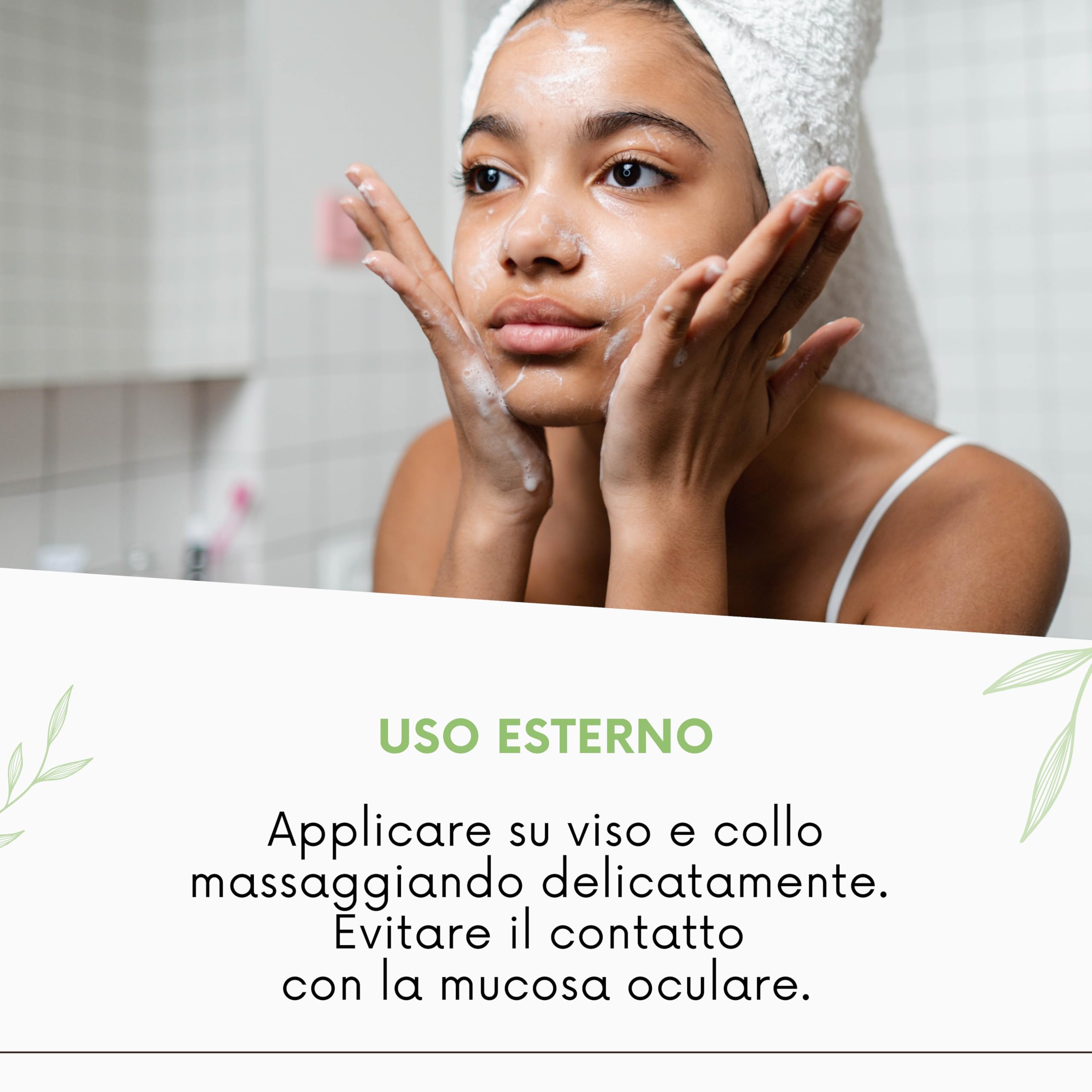 Set Detergente Viso Naturale Bio, Latte Detergente e Tonico Purificante, Senza Parabeni e Alcol, 500ml