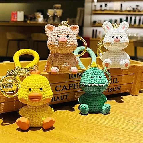 Miniatura 2 de Lindo colgante de resina con cara de carne de animales de dibujos animados