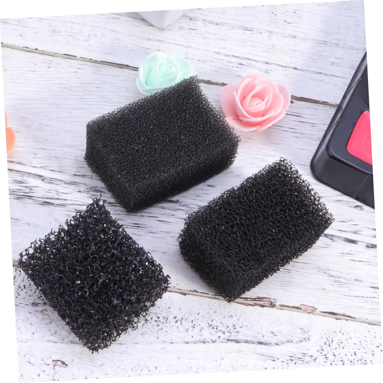 FOMIYES 9 Piezas Esponjas Punteadas Negras Esponja De Maquillaje De Efectos Especiales Maquillaje De Sangre Cepillo De Esponja Esponjas Maquillaje Cara Paquete Bolso