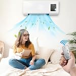 EpiCooler Wall Mount Fan With Remote Control, Air Conditioning System, Reversible Split Wall Mount Air Conditioner, Air Conditioner Without Outdoor Unit for Home, Bedroom, Living Room