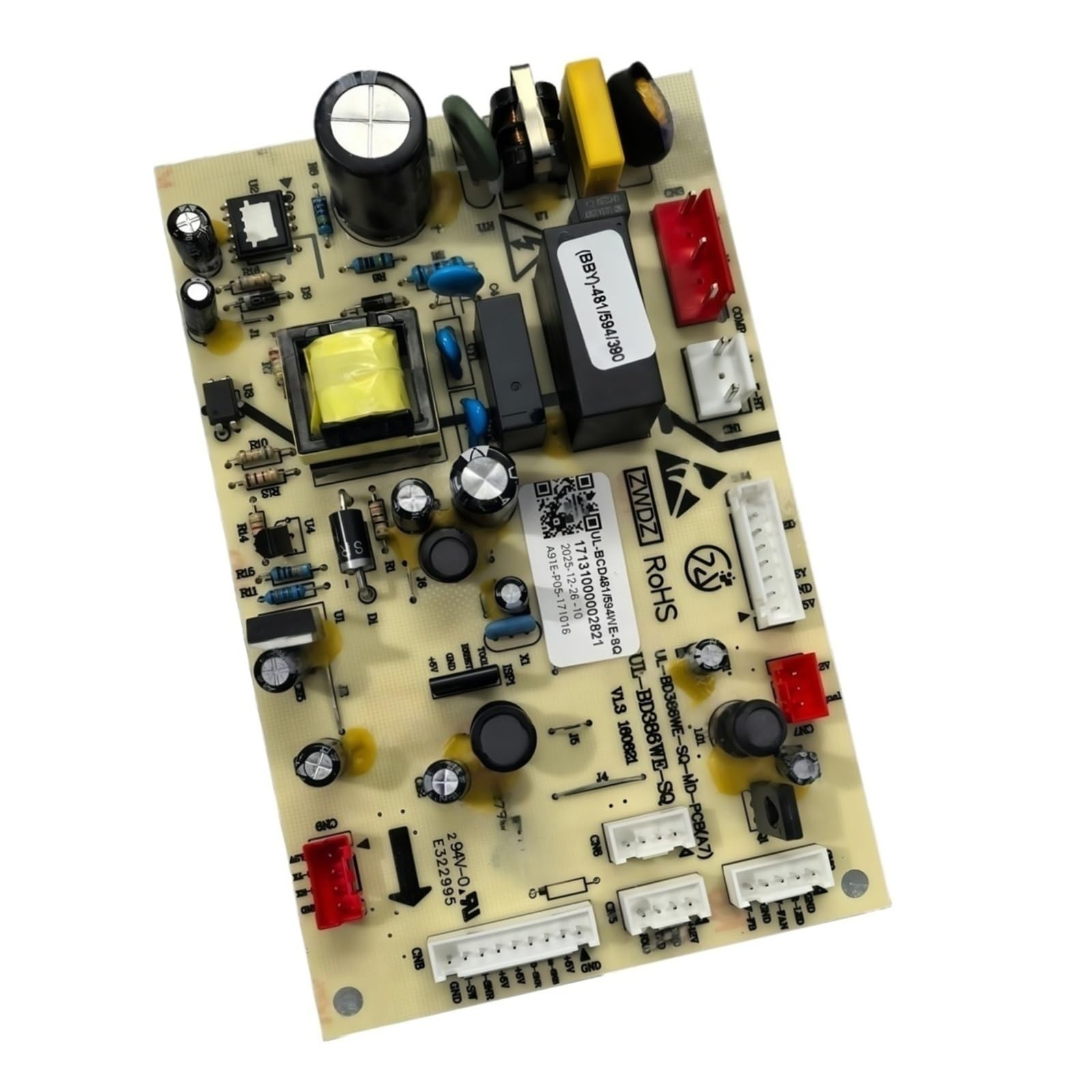 Tablero principal del refrigerador, compatible con Midea 17131000002821,