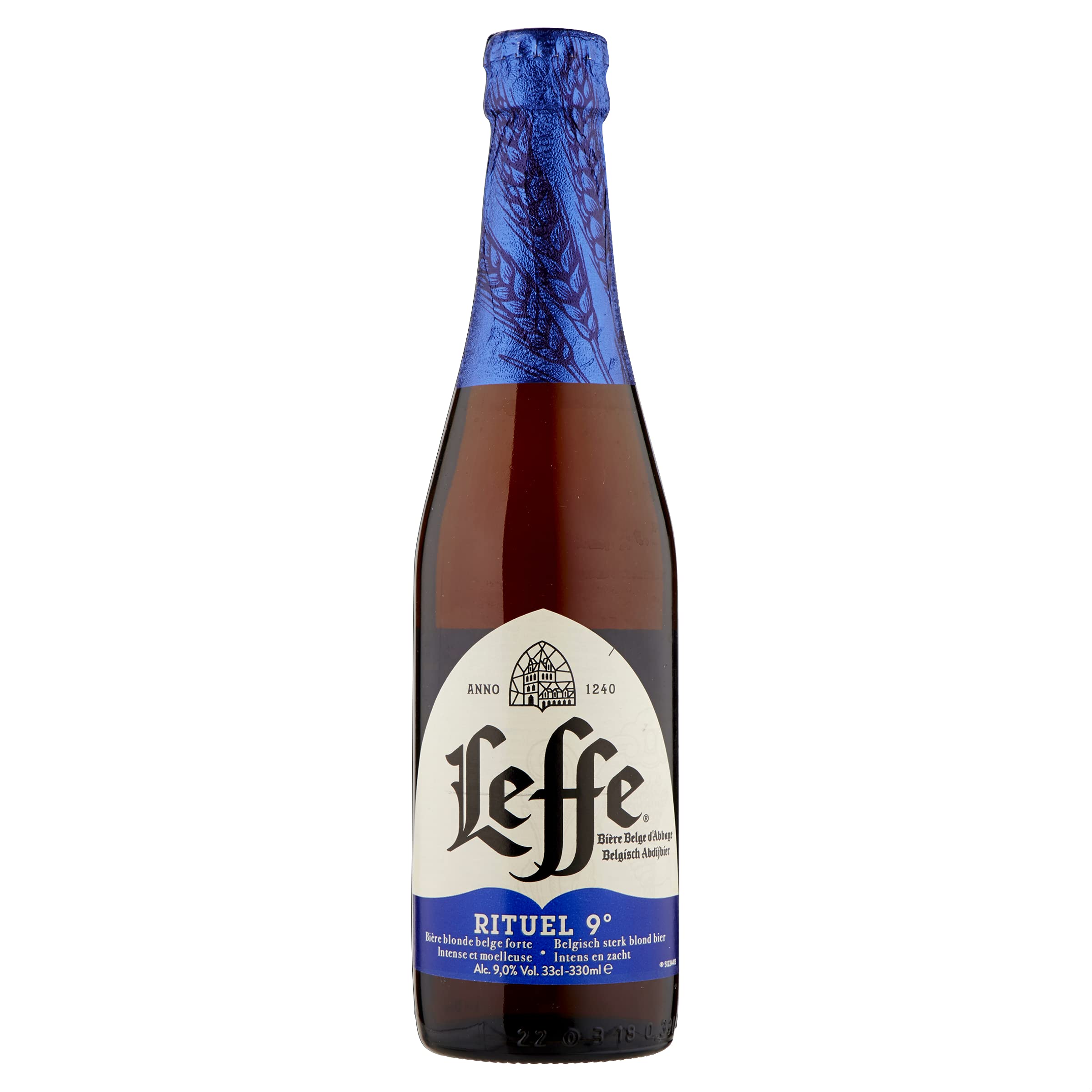 Leffe Rituel 9 Birra d'Abbazia, Bottiglia - Pacco da 24 x 330 ml