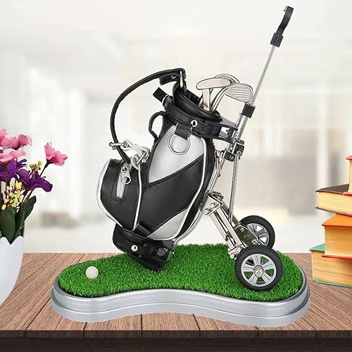 HKOO Soporte para bolígrafos de golf de regalo de golf bolsa de golf con 3 piezas de aluminio soporte para lápices de golf para hombres