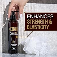 Vista 2 de CHI Argan Oil Conditioner, Replenishes Hair Moisture, Enhances Strength & Helps Protect Against Damage, Sulfate, Paraben, & Cruelty-Free, 11.5 Oz