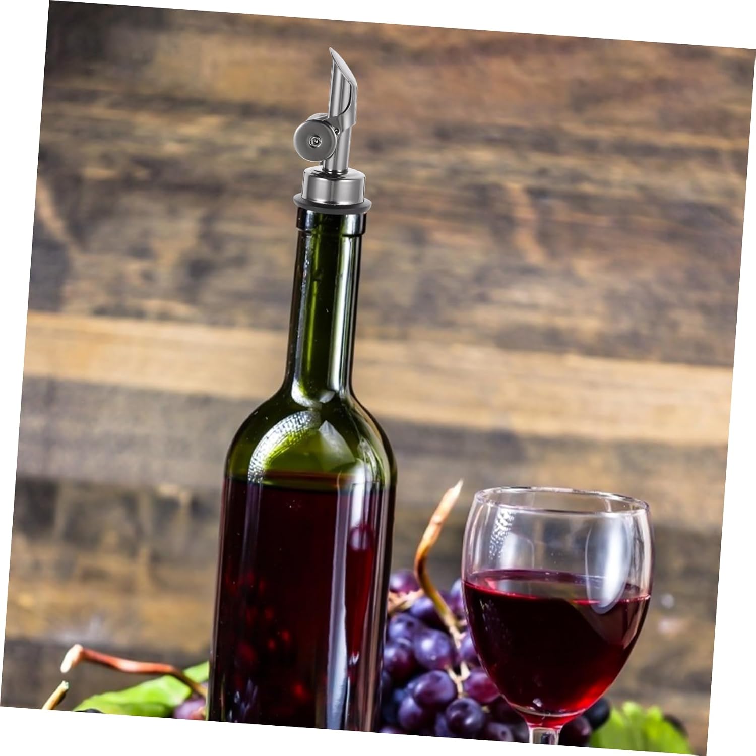 ABOOFAN 1pc Stainless Steel Wine Bottle Pourer Dust Cover Versatile Dispenser Spout for Liquor Oil Vinegar Easy to Clean Material for Home and Bar Use