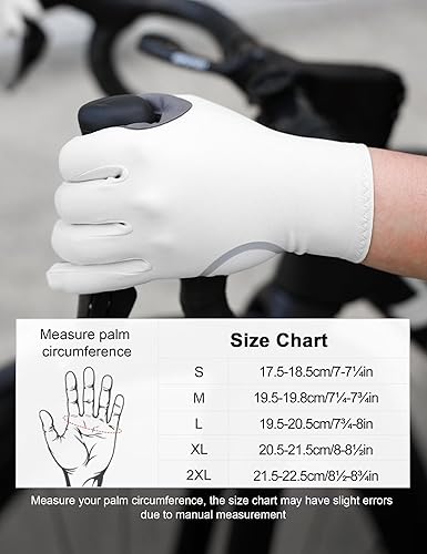 Miniatura 6 de INBIKE Guantes de ciclismo para hombre y mujer, forro polar fino, para pantalla táctil, guantes de bicicleta acolchados para correr, conducir,