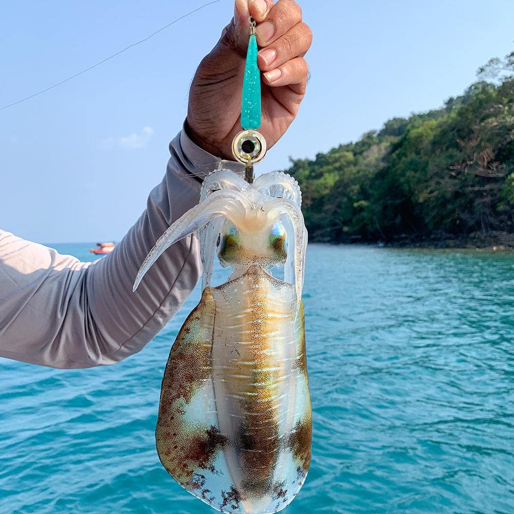 Lampada subacquea a LED for pesci con calamari e polpo da pesca (rosa)
