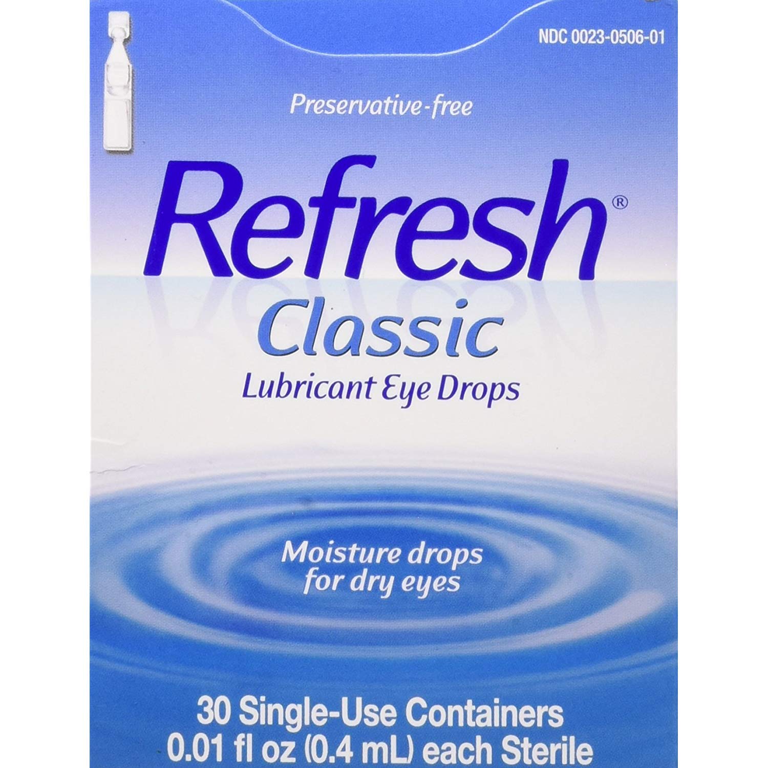 l Allergan Refresh Lubricant Eye Drops For Mild To Moderate Dry Eye Single Use - 30 Ea