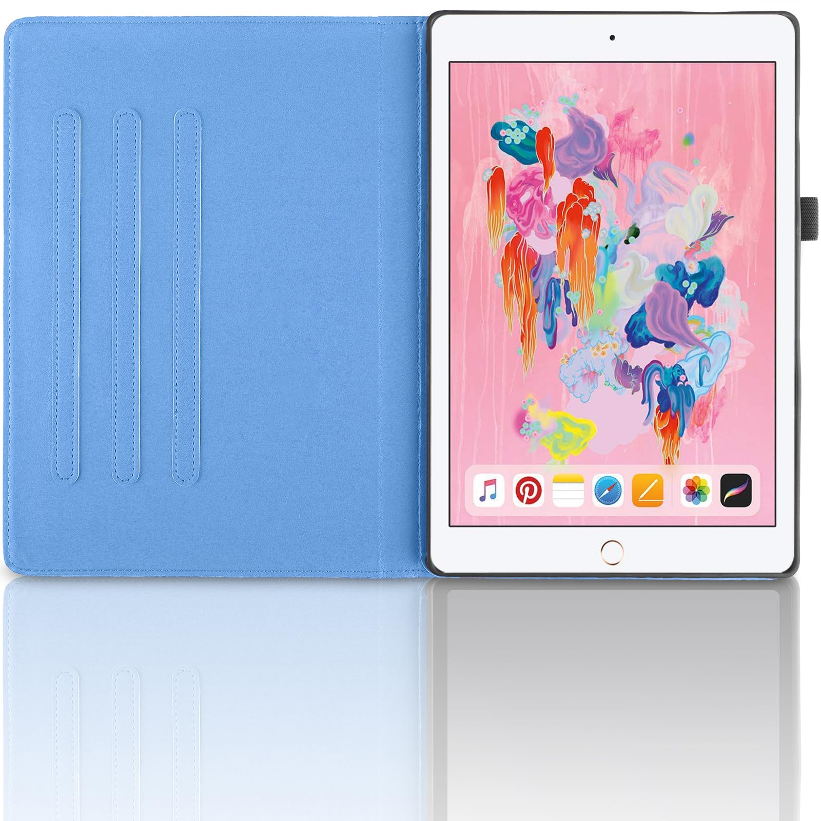 TEDTIKJT Rotating Case for iPad 9th Generation (2021)/ 8th Generation (2020)/ 7th Gen (2019) 10.2 Inch PU Leather 360 Degree Rotating Stand Protective Cover with Auto Sleep Wake Tablet Case - Image 2