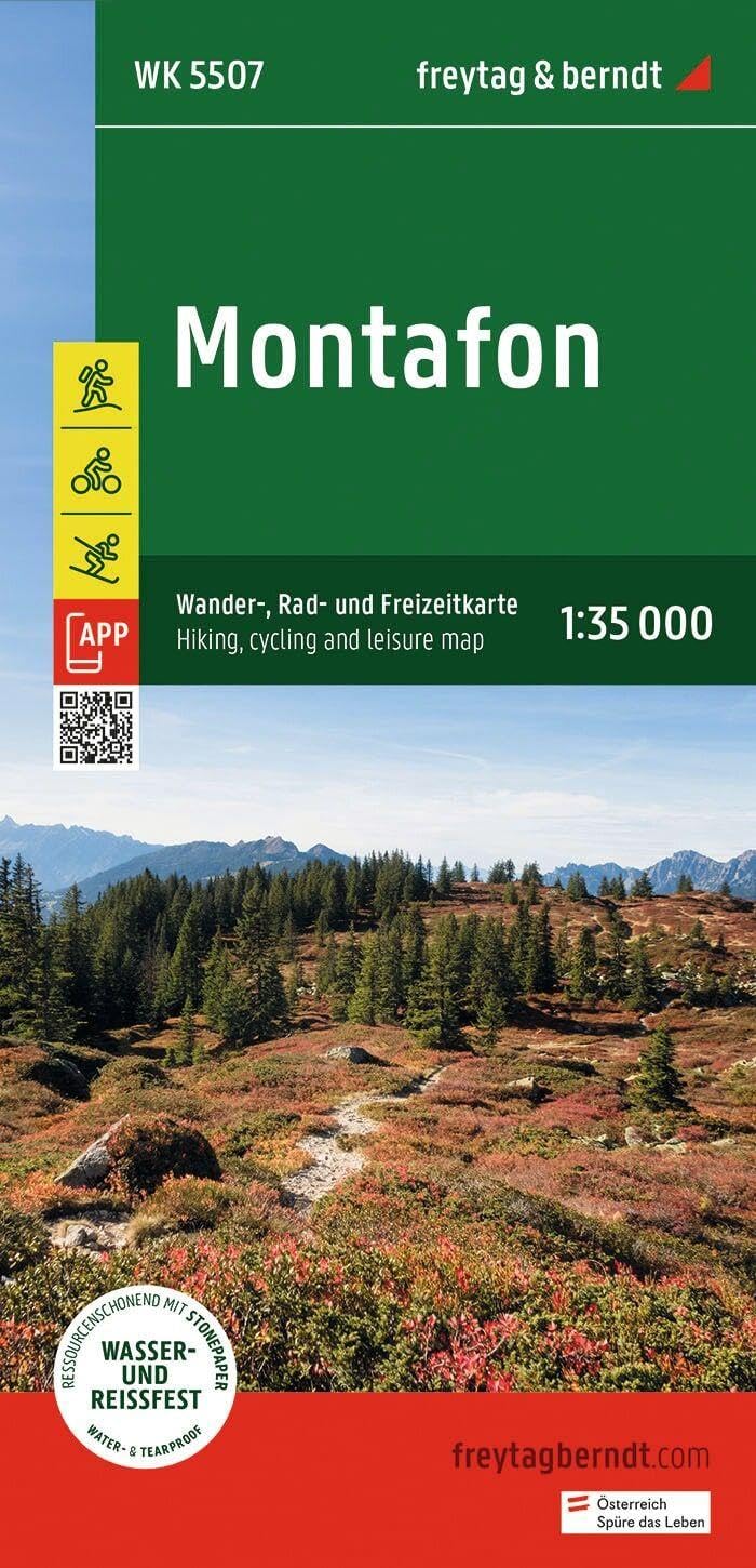 Montafon Hiking, cycling & Leisure Map: WK 5507 (Wander-Rad-Freizeitkarte)