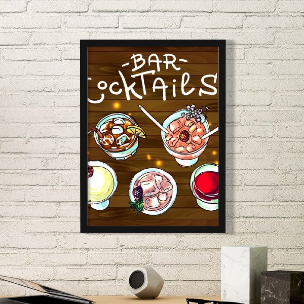 Décoration murale bistrot pour habiller un petit mur vide avec cadre