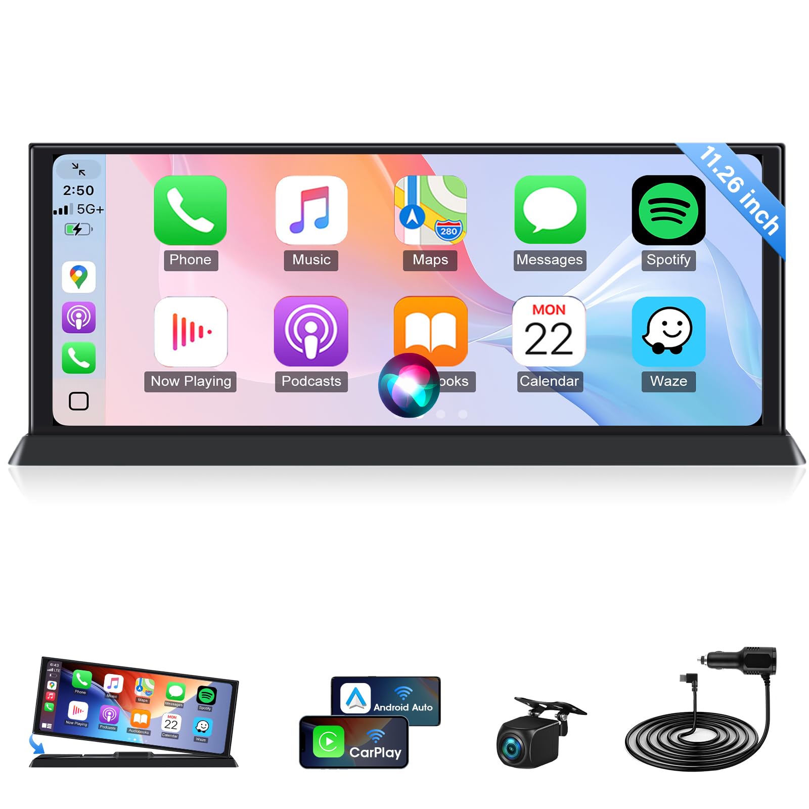 【新品】訳あり 11.26インチ　CarPlay &Android auto Vtopek 11.26 inch Largest Car Play Screen with 2 Brackets