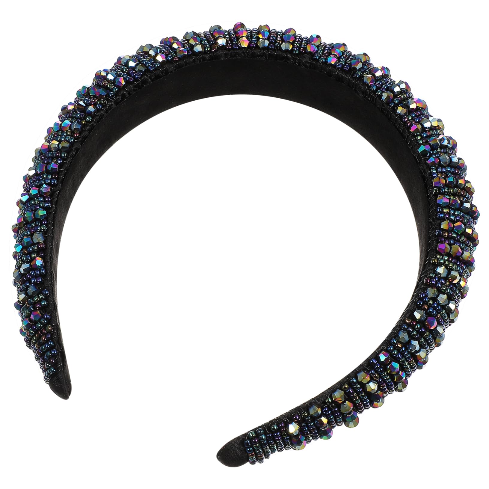 FRCOLOR 3 diademas elásticas con perlas de estrás, diademas de maquillaje, accesorios para el cabello, diadema, diadema, diadema de diamantes de imitación, esponja