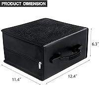 Vista 2 de CD/DVD Case Binder - 400 Capacity Disc Storage Holder, Black PU Binder Pu Negro