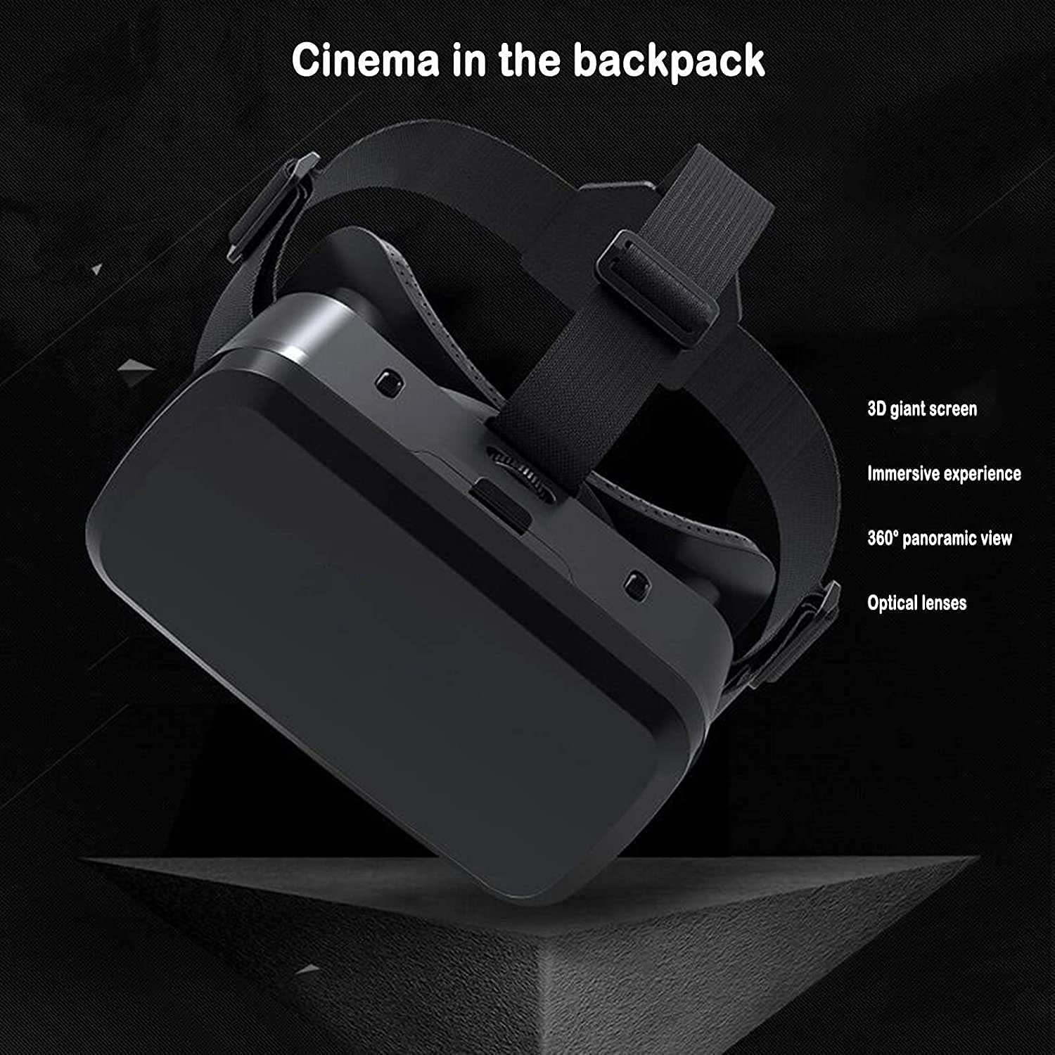 Auricolare VR, Auricolare di Realtà virtuale per Film e Giochi VR Glasses Goggles Compatibile con iPhone e Telefono Android