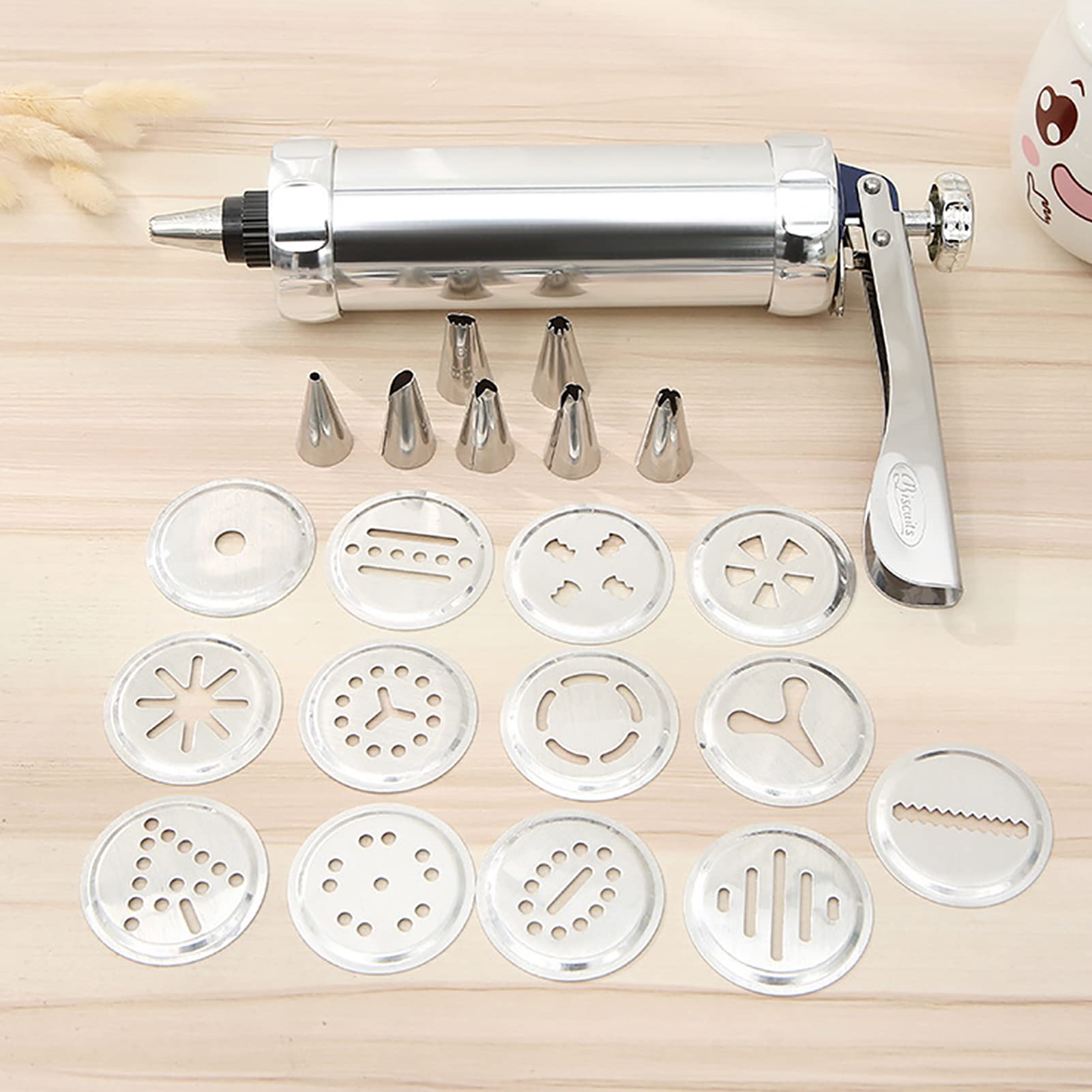 Aluminium Koekjes Koekjes Druk Maker Keuken Kit Gebak Piping DIY Maken
