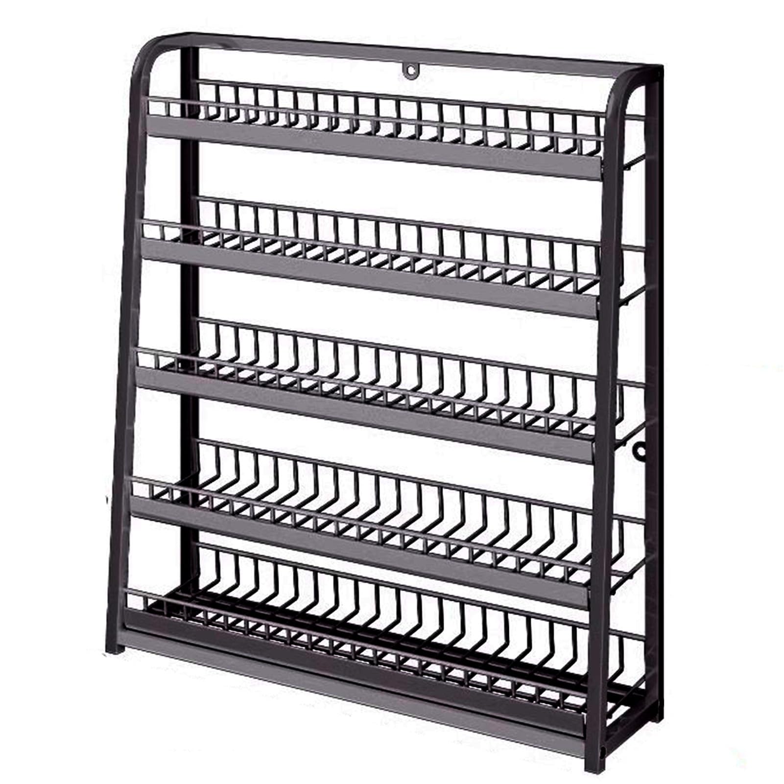 26.3 in Supermarket Shelf Display Rack, Slim Snack Organizer Stand for Counter, Candy/Chips/Tea Bag/Storage Basket, Stable Concession Holder,Black-Wide-60cm(23 5/8