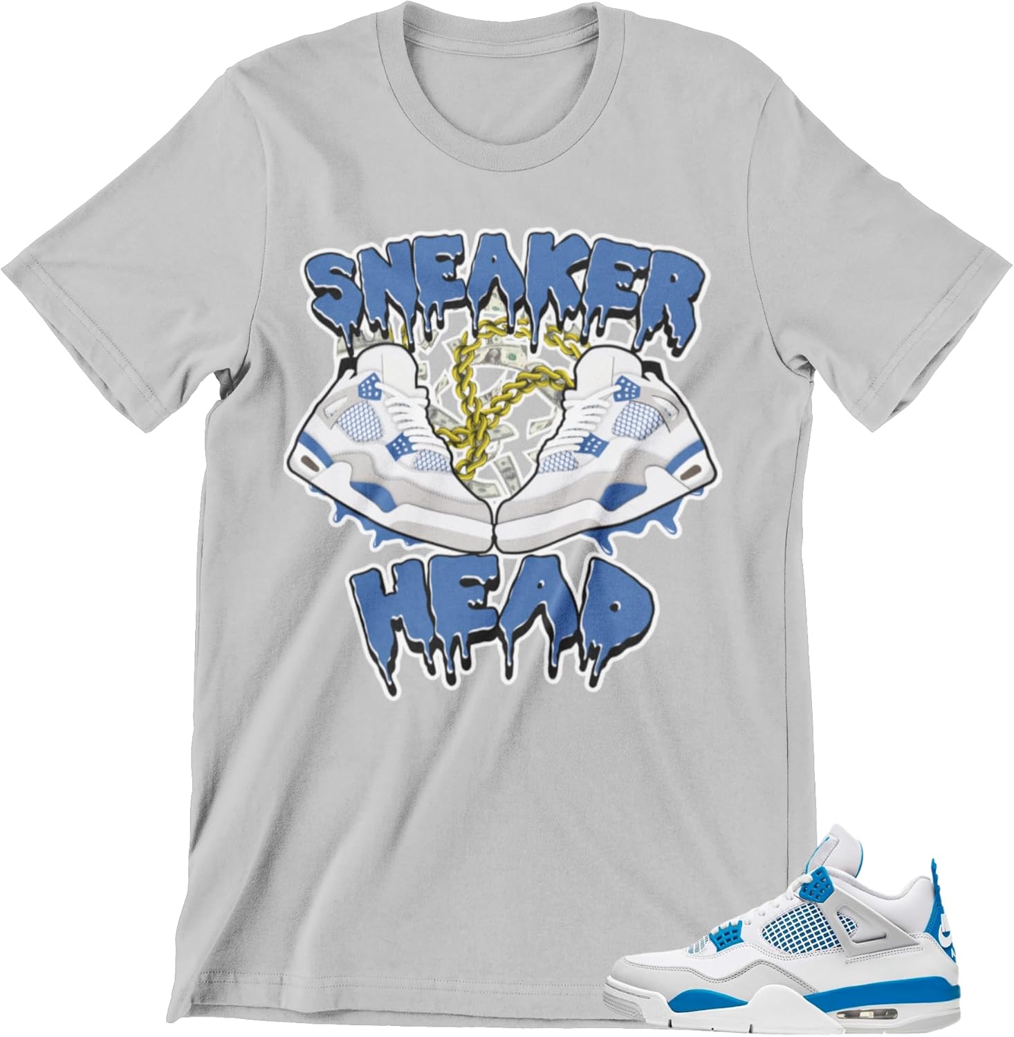Shirt to Match Jordans Sneaker Head J4 Men's Tee, Streetwear Tshirts