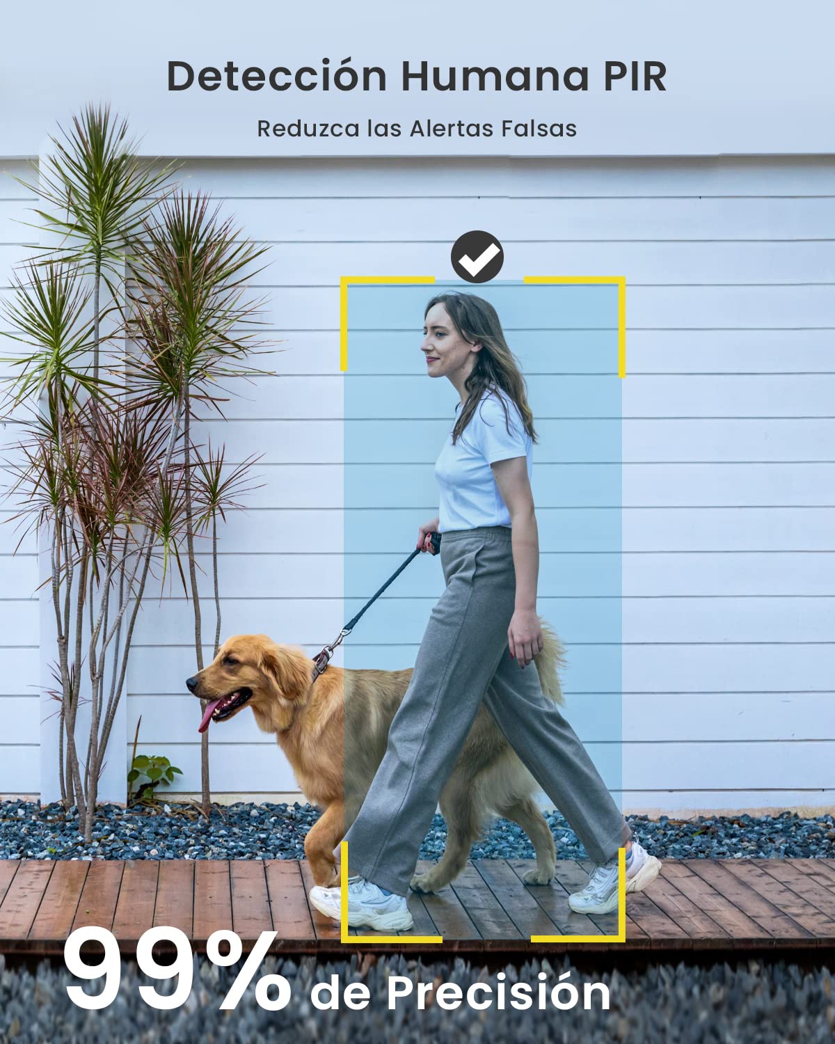 ieGeek Pack 2 Camaras Vigilancia WiFi Exterior 2K sin Cables, Batería Recargable + Camara Solar AOV 24/7, Seguimiento 360°, Detección AI