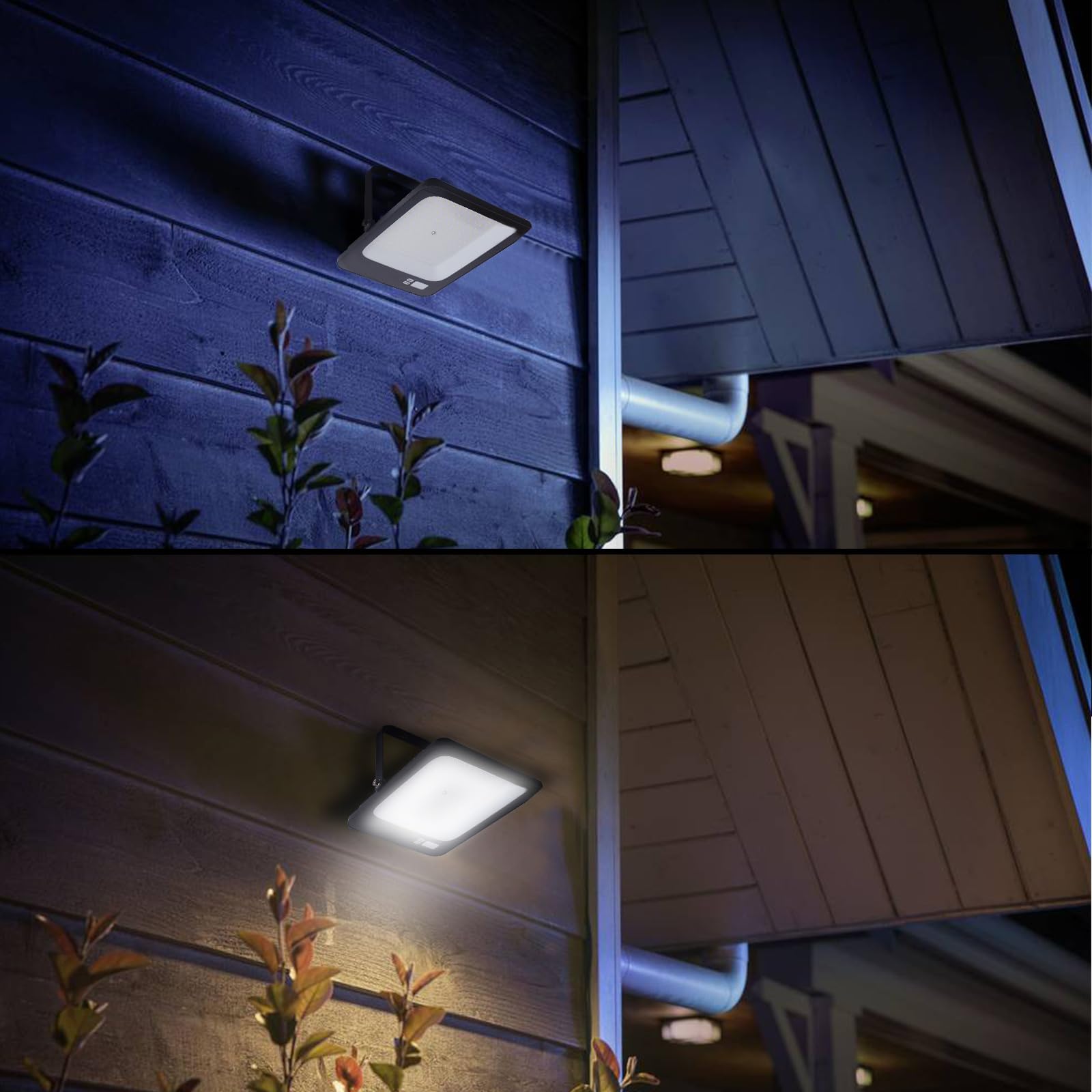 LED Strahler Außen 100W, Fosingut Superhell LED Scheinwerfer Innen,Kaltweiß Flutlicht Werkstattlampe,IP66 Wasserdicht Wandleuchte Außenstrahler,Baustrahler led Fluter für Garten,Keller,Garage-10pcs