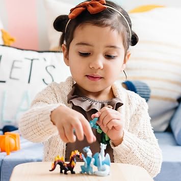 Safari Ltd. Dragons of the Elements TOOB - 6 Miniature Elemental Dragon Figurines - Fantasy Toy Set for Boys, Girls and Kids Ages 3+