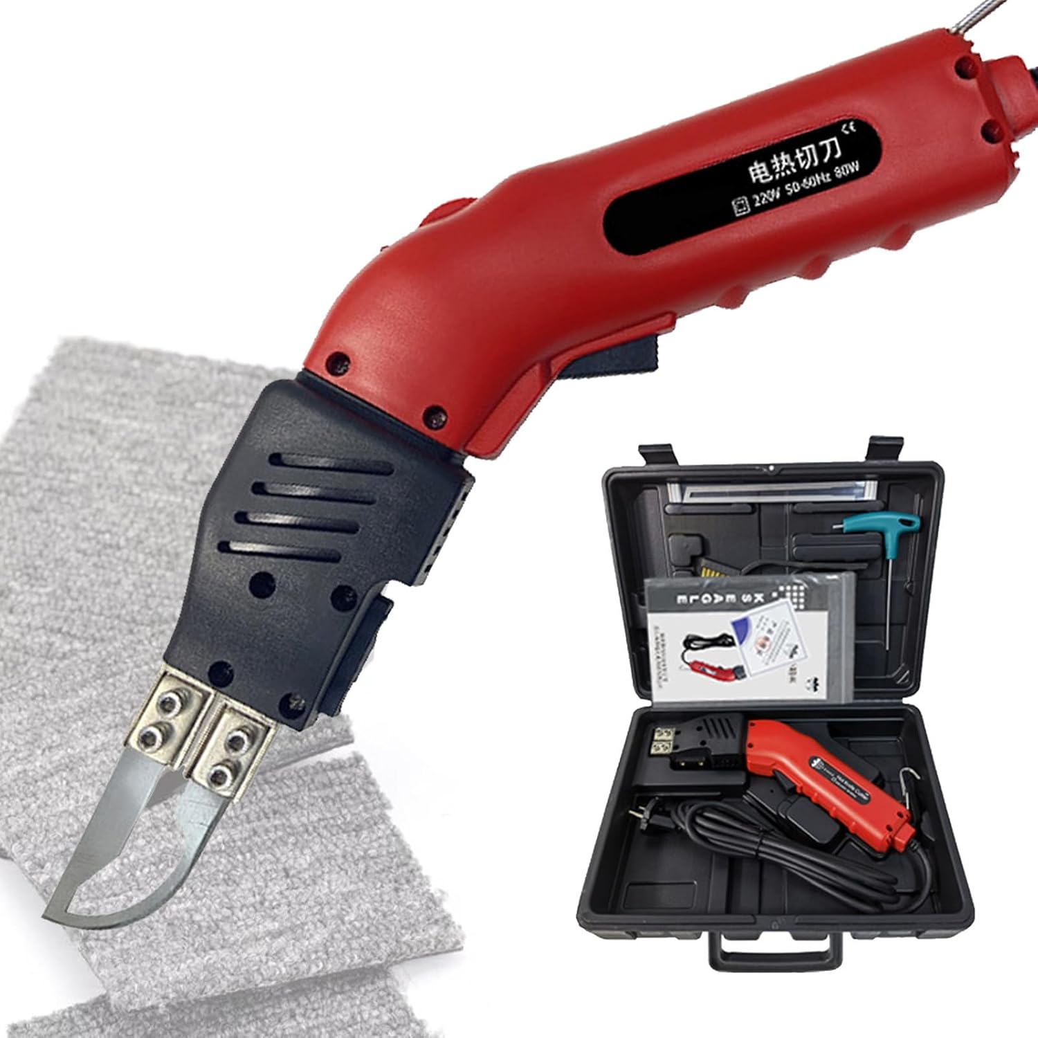 Professional Portable 80W Hot Knife, Electric Heating Cutter, for Non-woven Fabrics, Cables, Industrial