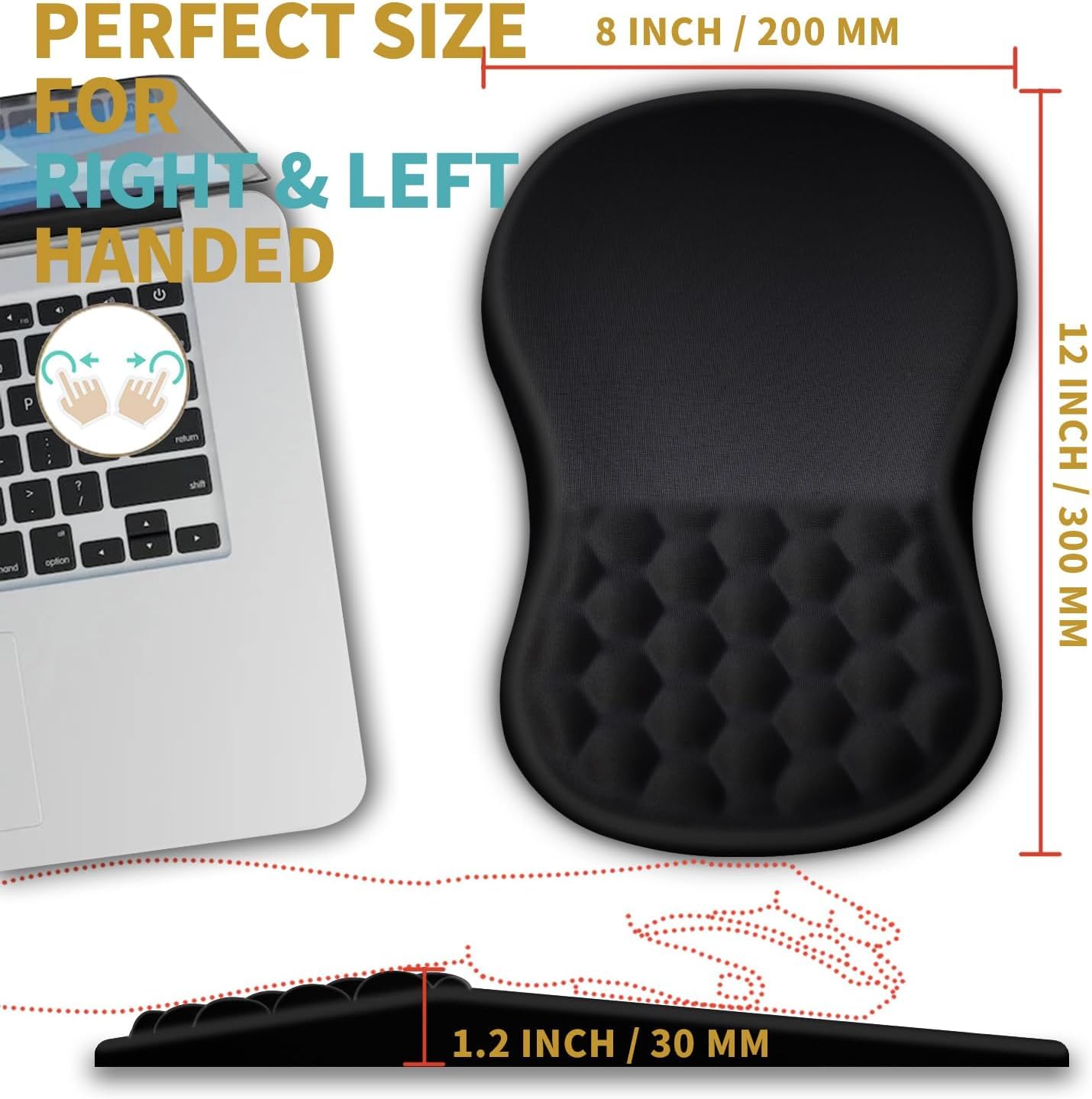 Alfombrilla De Ratón Fina De Perfil Bajo Para Auriculares, Diseño