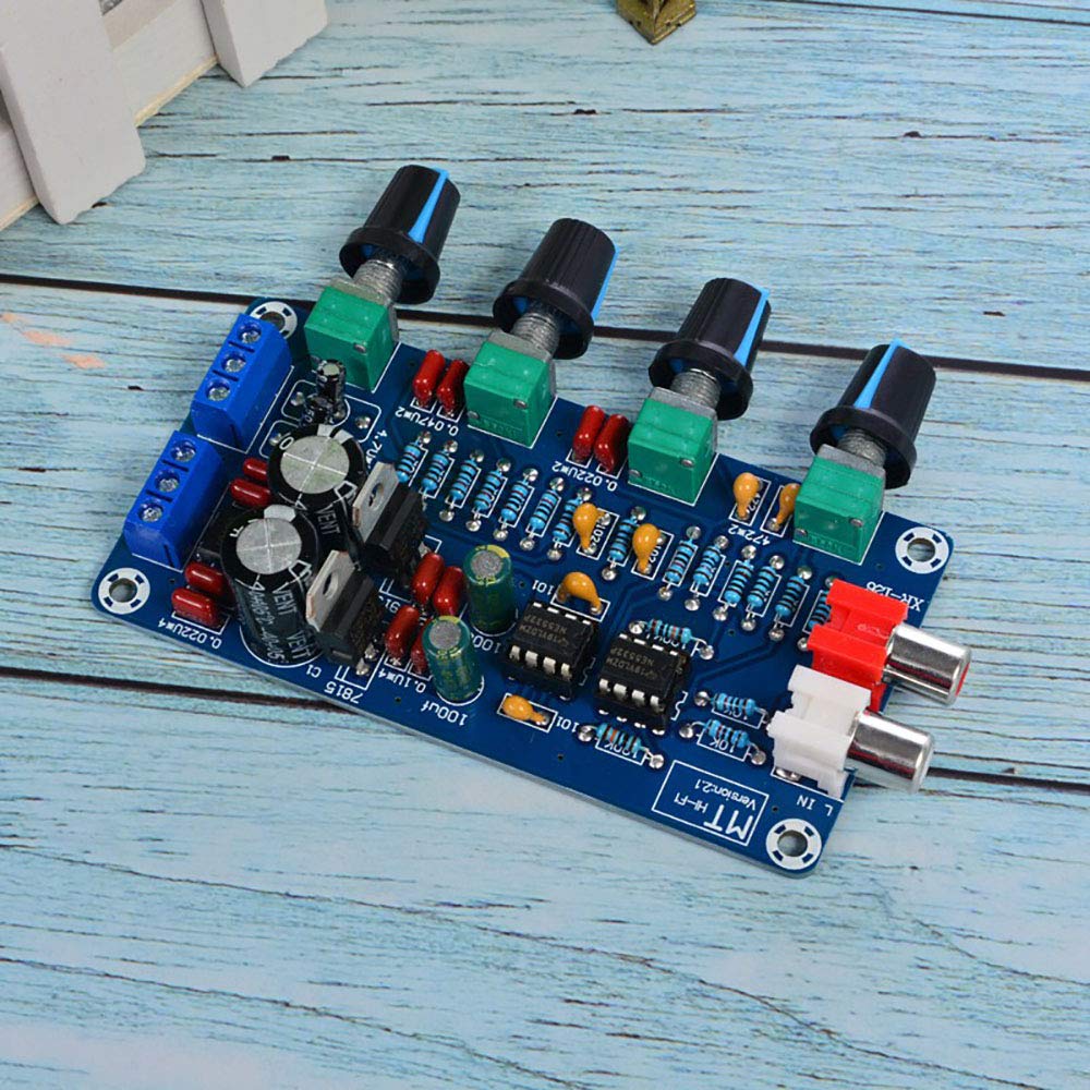 Comimark 1Pcs HiFi NE5532 OP-AMP Preamplifier Amplifier Volume EQ Tone Control Board