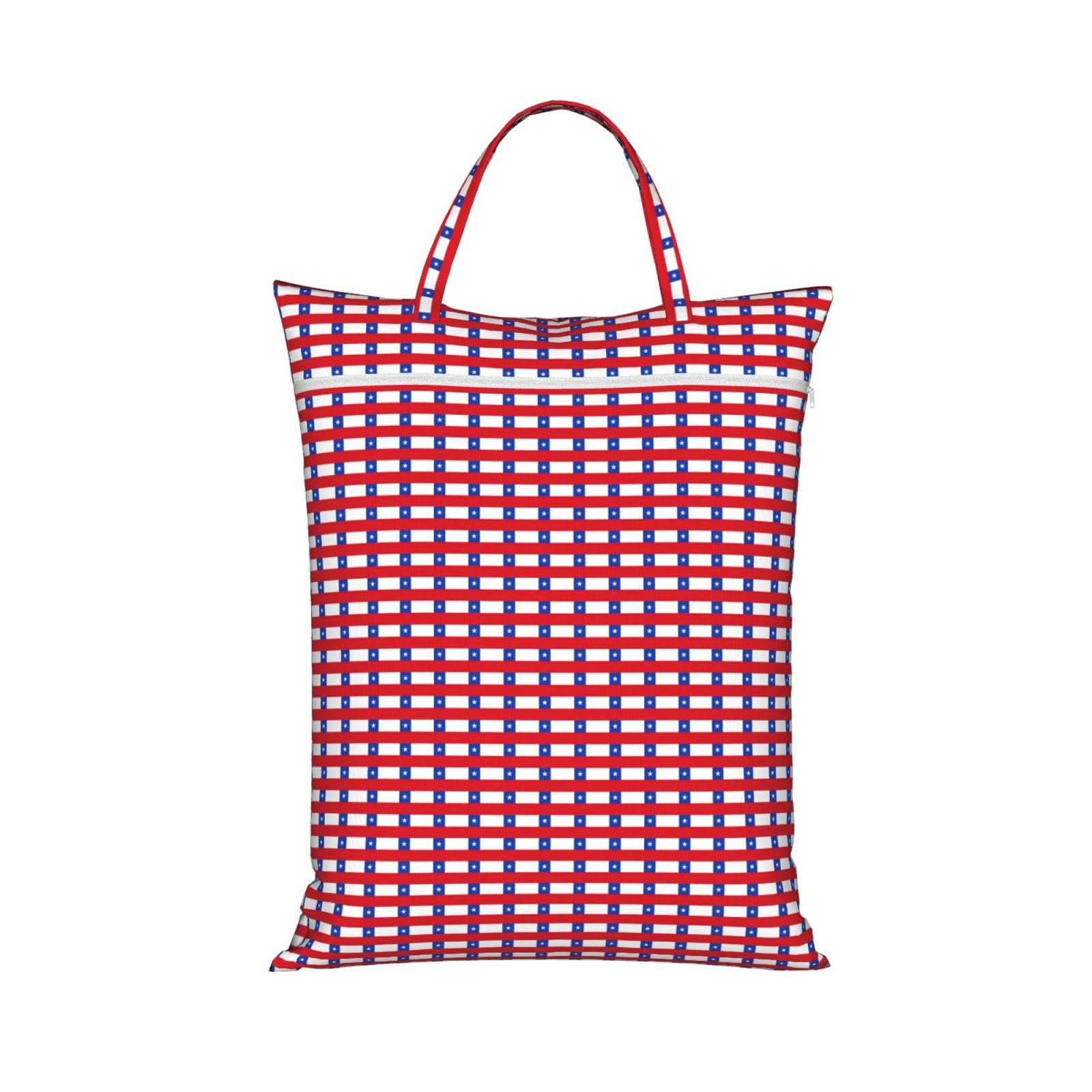 Pphgut 1 Pc Flag Of Chile Print Travel Laundry Bag Portable Dirt Clothes Bags Daily Hiking Camping Vacation