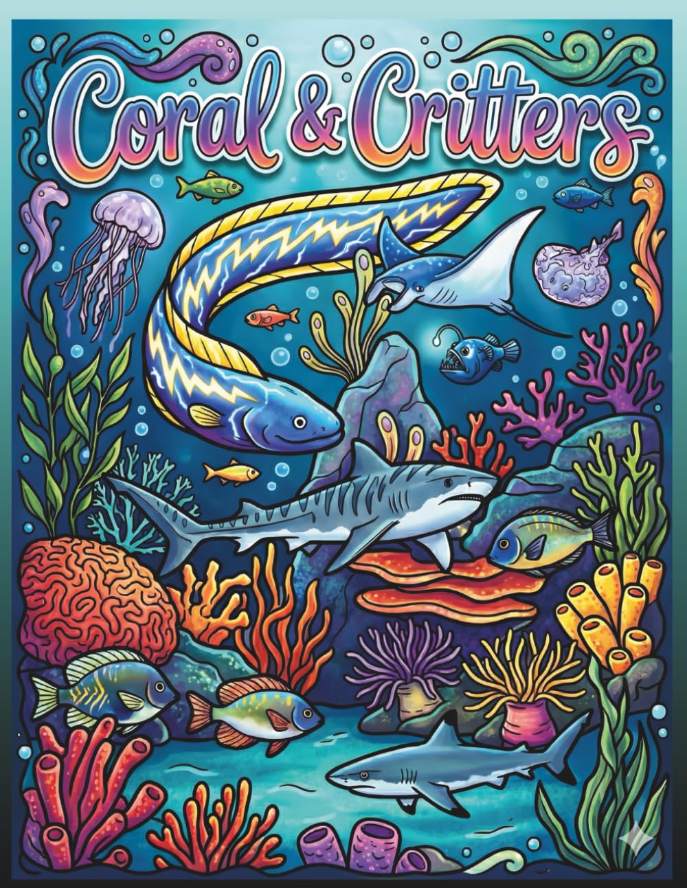 Coral & Critters: An Ocean Themed Coloring book