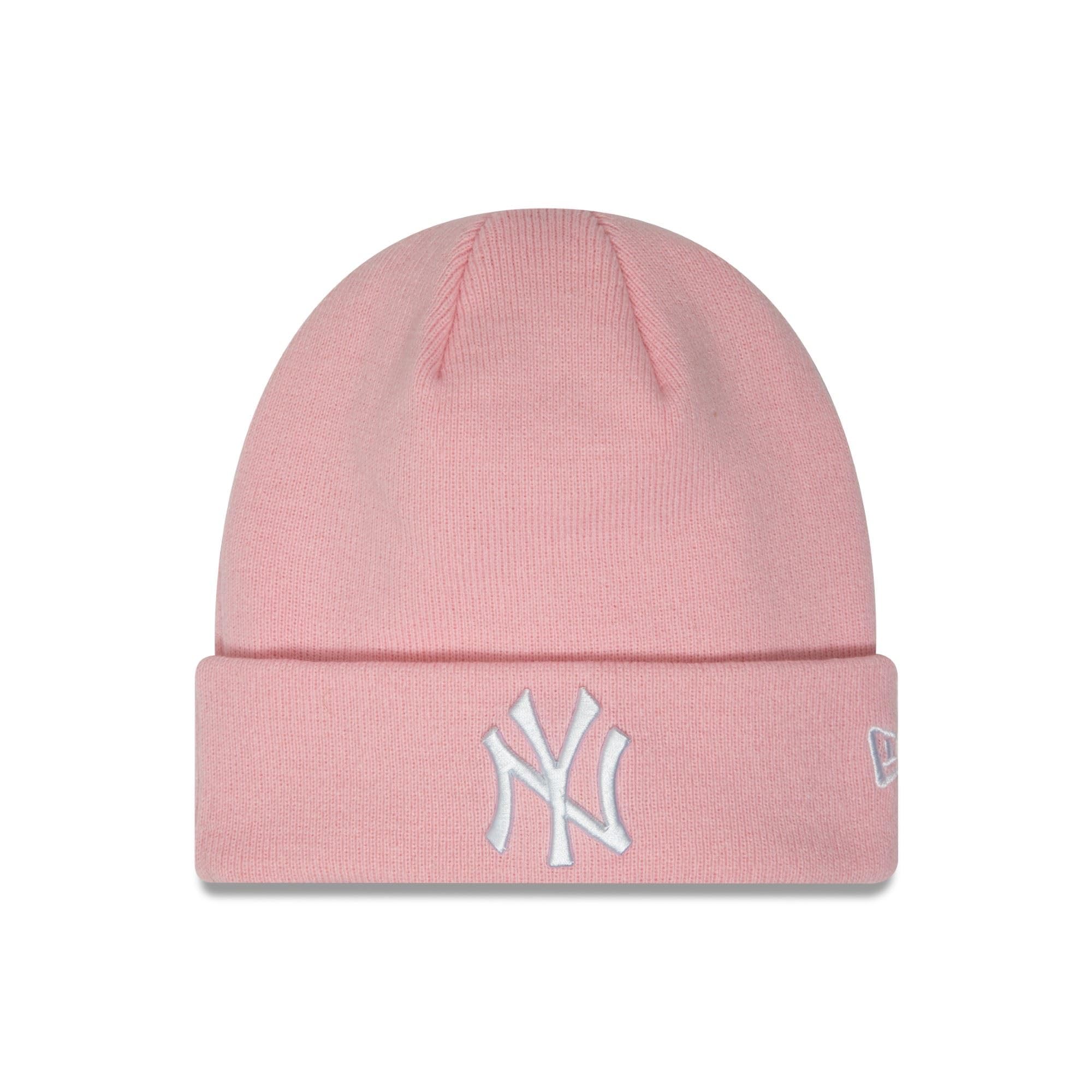 New Era New York Yankees MLB Essential Pink Cuff Knit Beanie