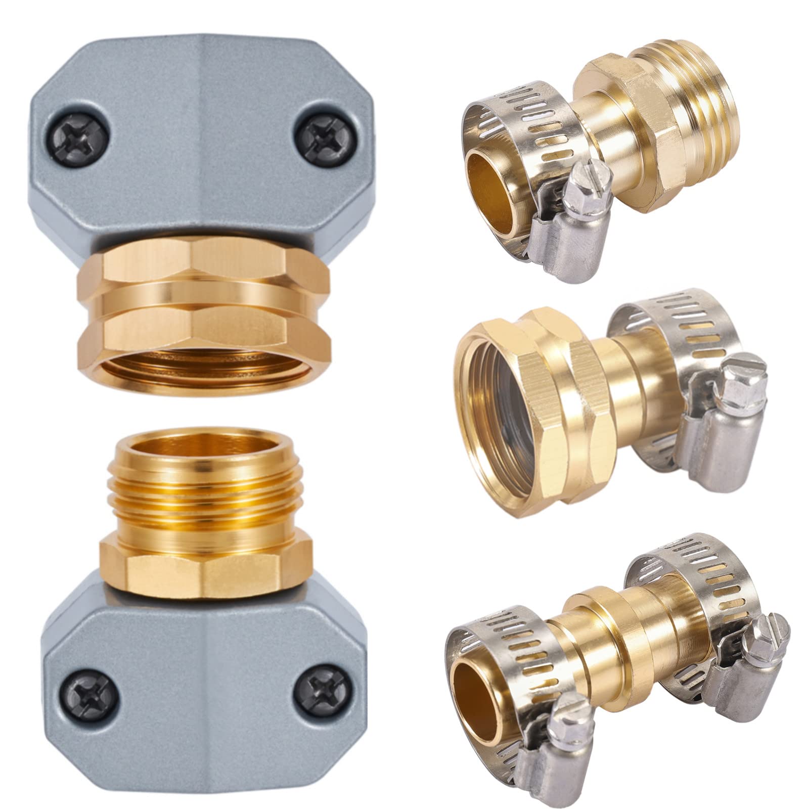 Faden「008_Lou_Parallel」 Amazon.com : Aluminium Garden Hose Repair Mender Kit with