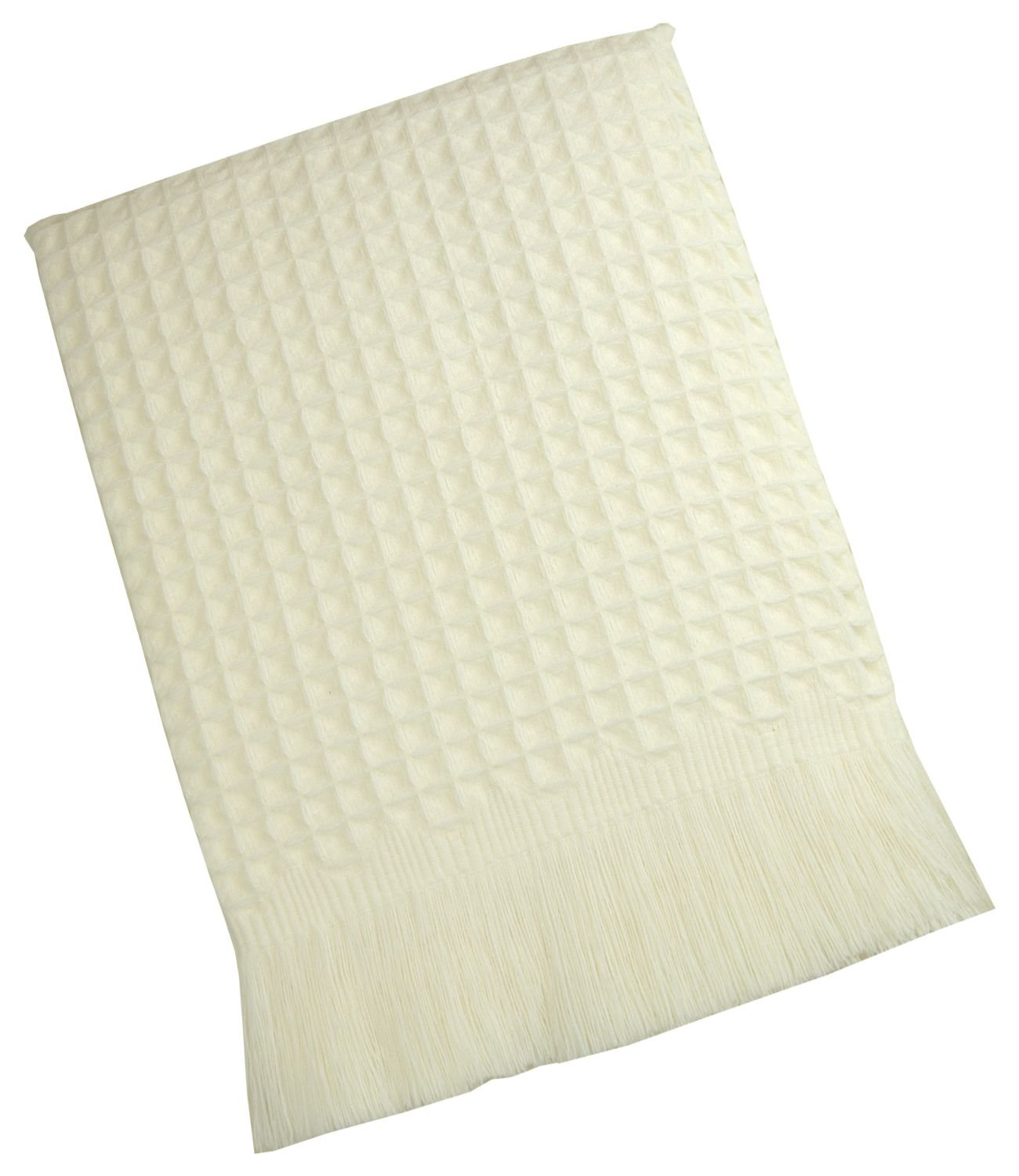 BabyPrem Baby Blanket Shawl Nursery Bedding Waffle Boys Girls Moses Cot CREAM