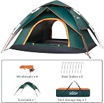 AKOZLIN Camping Tent 2 Person 2-in-1 Dome Tent UV50+ Double Layers Instant Pop Up with RainFly Water Resistant & Removable Outer Tarp for Hiking Camping Backpacking