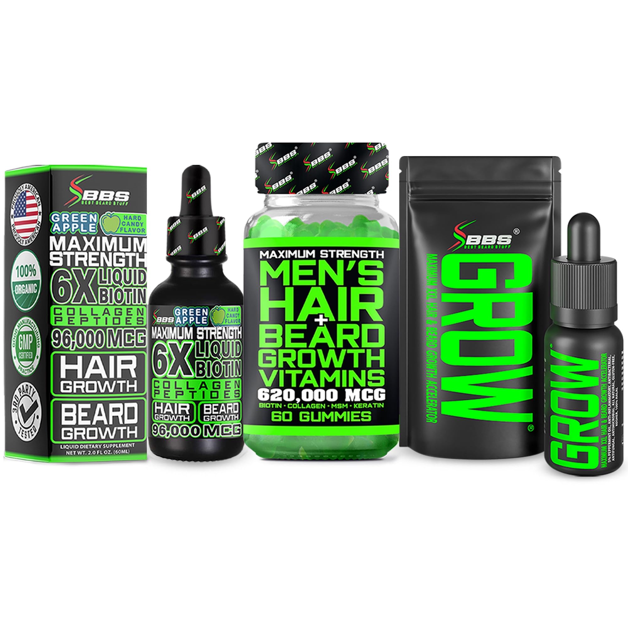 Amazon.com: Beard Growth Kit w/Grow XXL Beard Oil/Facial Hair