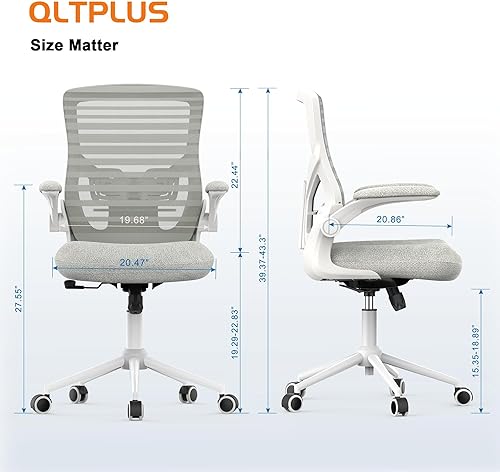Miniatura 29 de Silla de oficina ergonómica para largas horas y alivio del dolor de espalda baja, cojín de asiento de espuma viscoelástica, soporte lumbar acolchado
