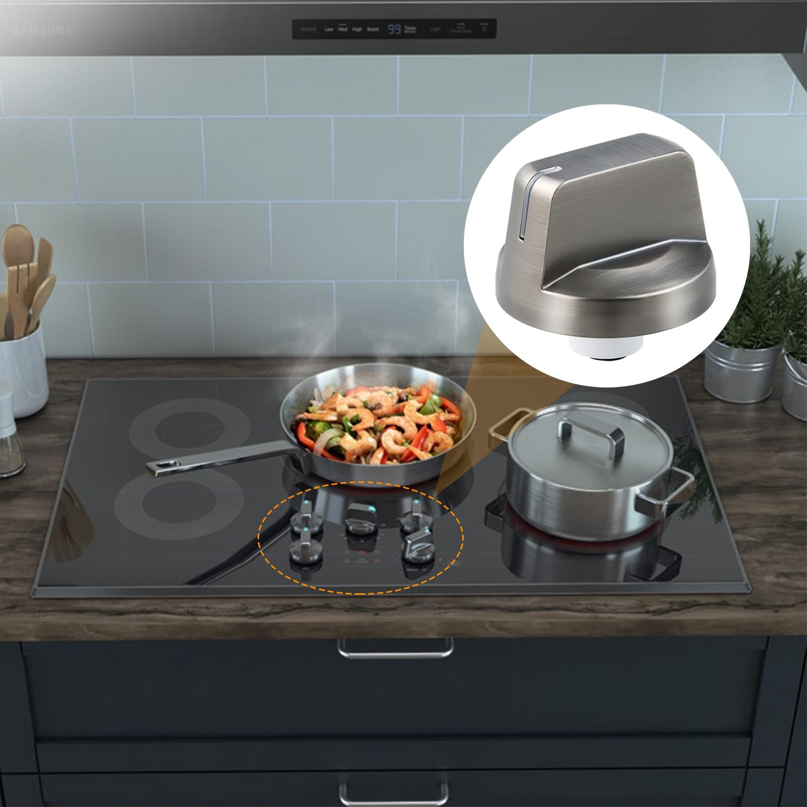 2 Pomos De Repuesto Para Cocina Belling De Gas, Perilla De