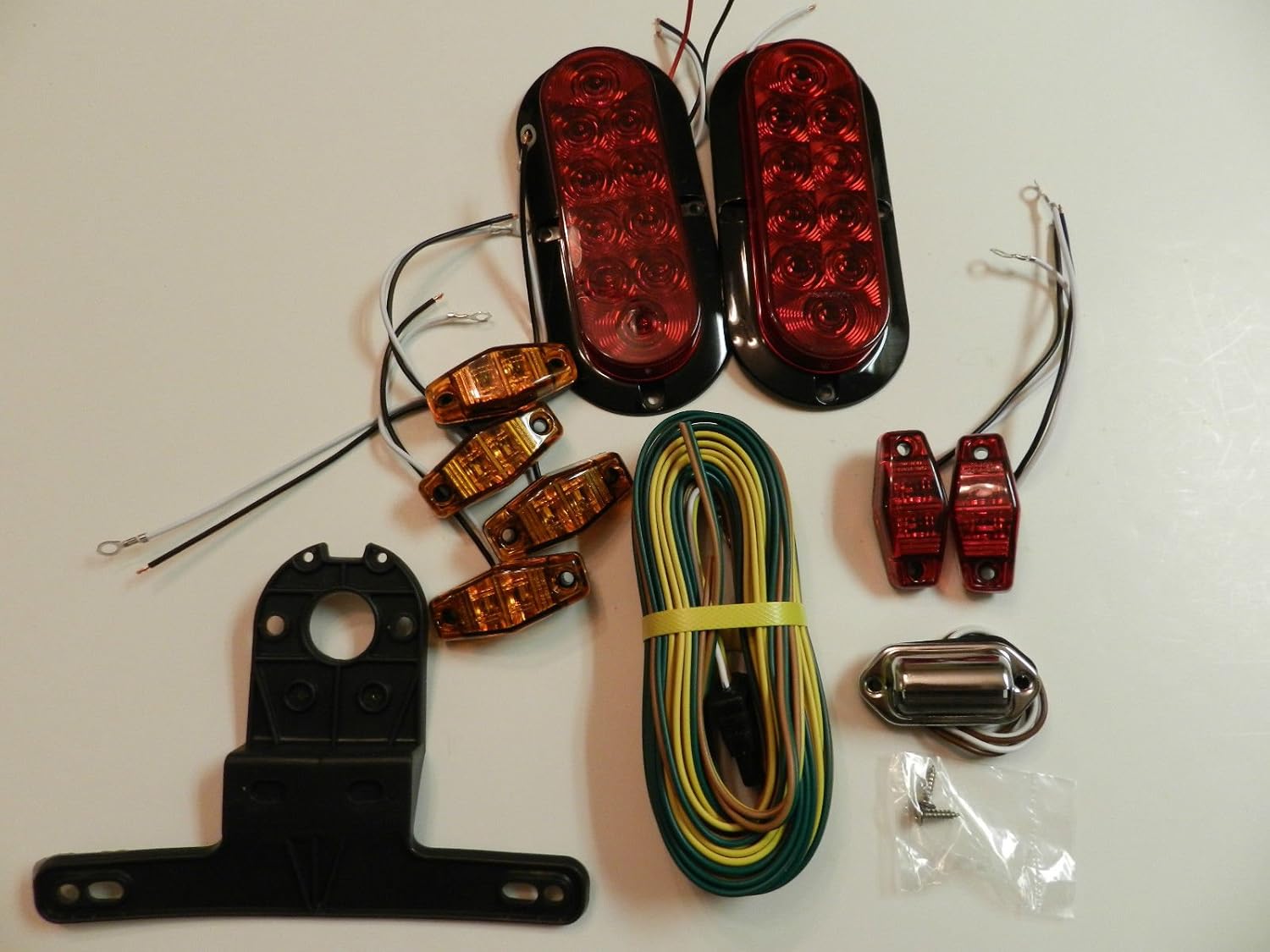 Trailer LED Light kit, Optronics Stop Turn Tail, markers