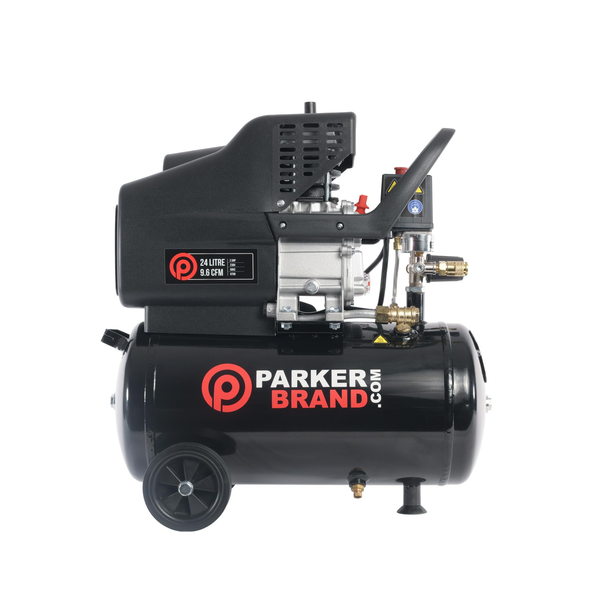 PARKER 24 Litre Air Compressor - 9.6 CFM, 2.5 HP, 24L