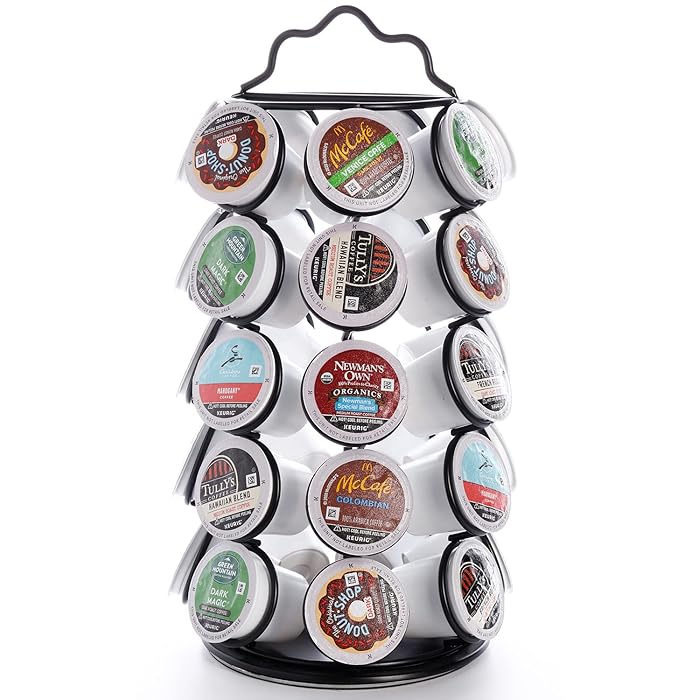 Buy SEFI Coffee Pod Holder with 360 Degrees Rotating Carousel Stand Coffee Pod Organizer for