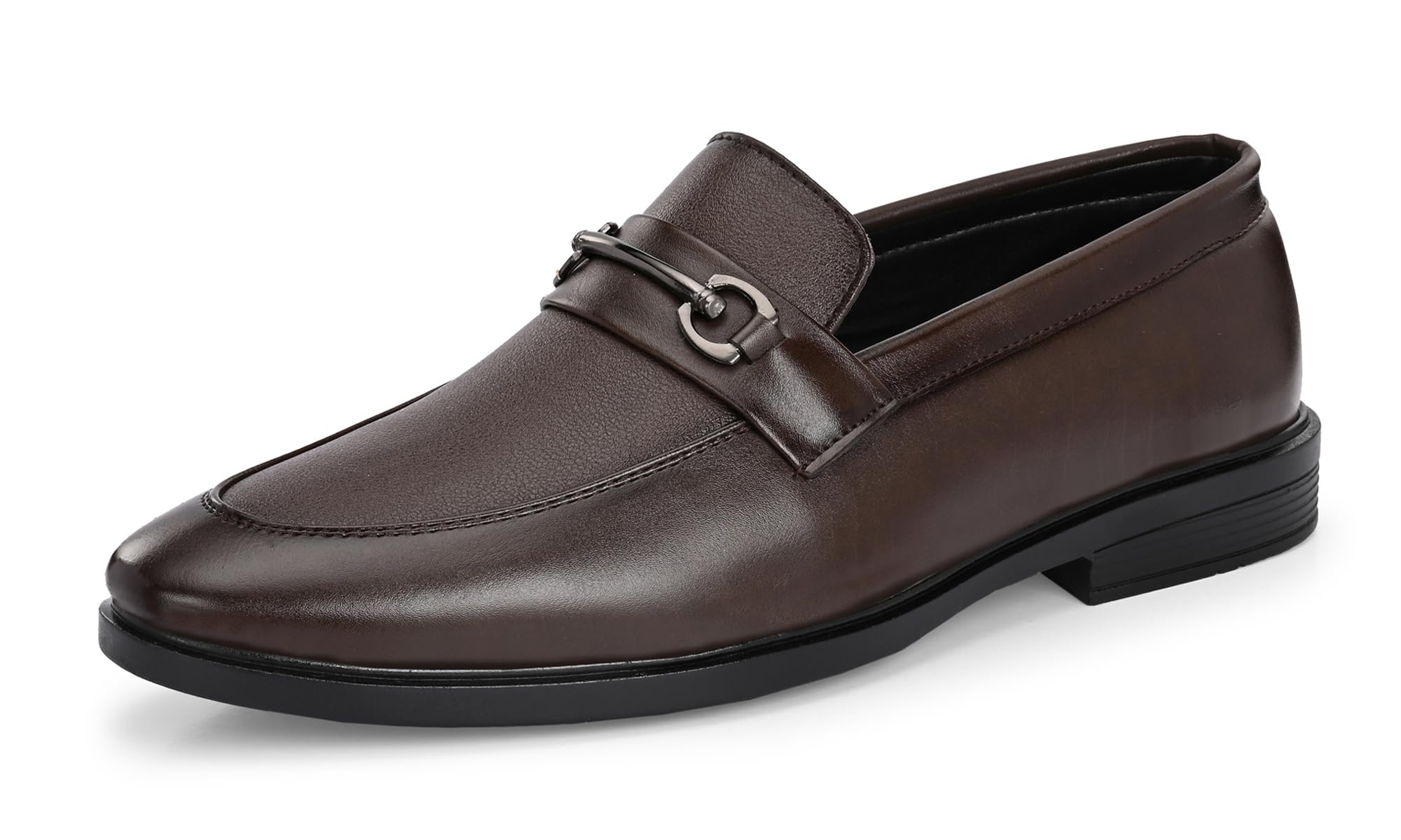 server Slip-On Mens' Formal Shoe | Pull On Stylish Non-Lace Design | Soft Cushioned Insole for Comfort | Premium Craftsmanship & Durable Build | Perfect for Office & Formal Wear | Loafer Look-picture-10