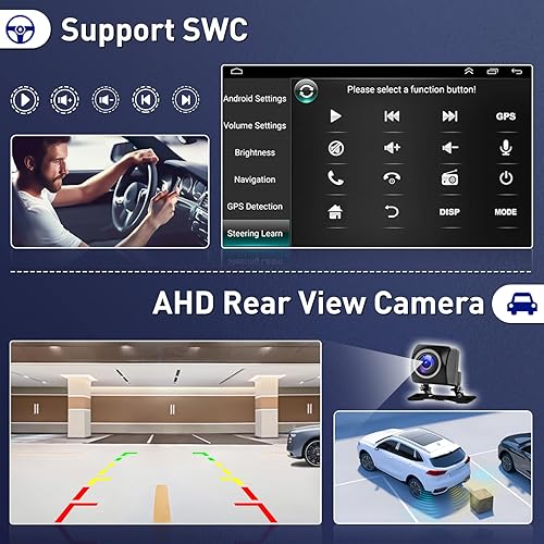 Miniatura 6 de Roinvou 2+64G Radio para Toyota Yaris Vios 2007 2008 2009 2010 2011 2012 Android 13 coche estéreo inalámbrico Carplay, 9 pulgadas pantalla táctil