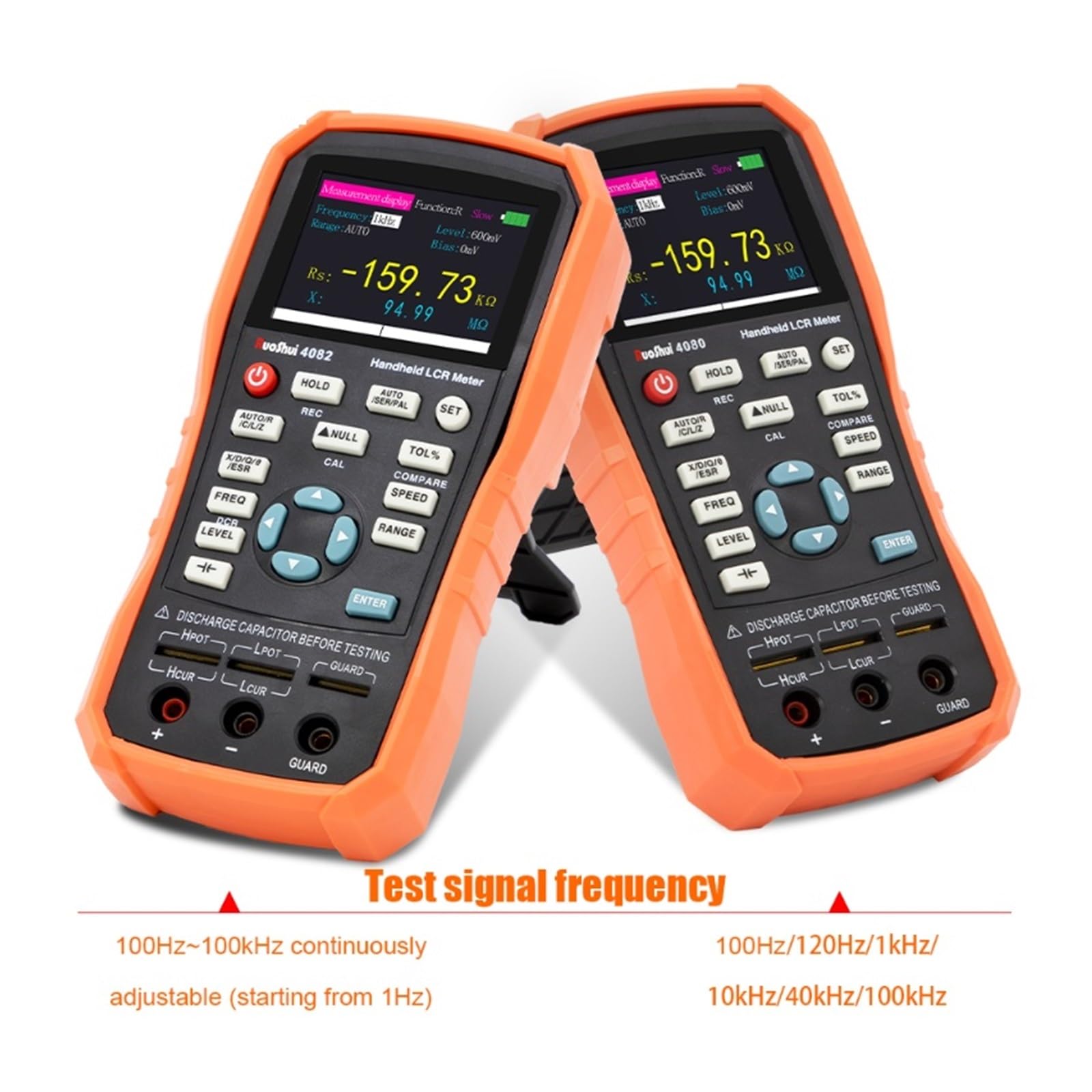 Medidor LCR Medidor LCR portátil, puente digital, capacitancia, inductancia, resistencia, multímetro, comprobador, calibración ESR con supercondensador USB(4080)