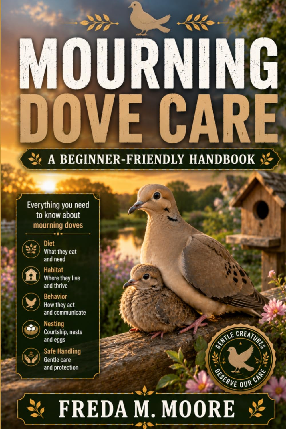 MOURNING DOVE CARE: A beginner-friendly handbook for understanding mourning doves, their diet, habitat, behavior, nesting, and safe handling