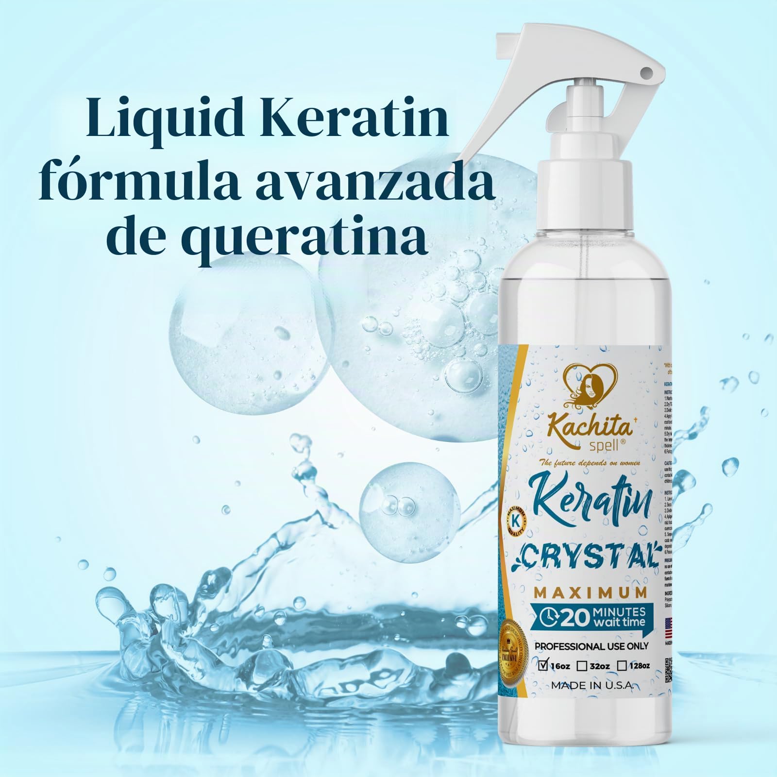 Amazon.com: Kachita Spell Keratina Crystal Máximo Tratamiento de