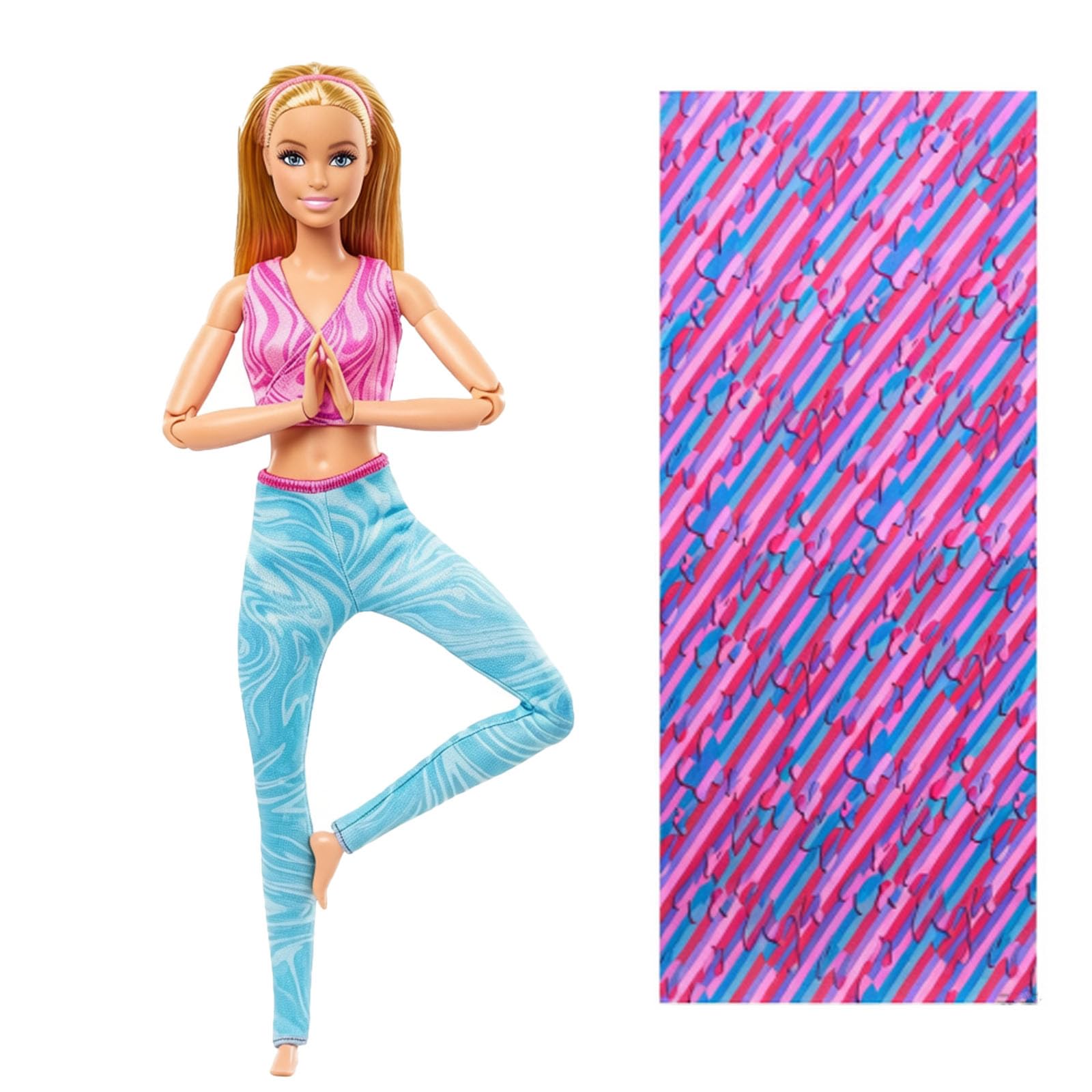 4 Pcs Yoga Dolls, Educational Toy for 6 Year Old Girl, Imaginative Role Play Activities, Cultural Heritage Learning, Creative Storytelling Game, Pink and Blue-image-40