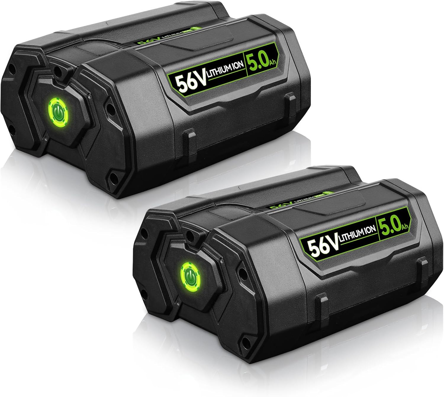 2Pack 5.0Ah 56V Replacement for EGO Battery 56V Power+ BA1400T BA2800T BA4200T BA5600T Lithium Ion Battery Compatible with EGO Power Tools CS1604 CS1804 CS1403 Cordless Tool